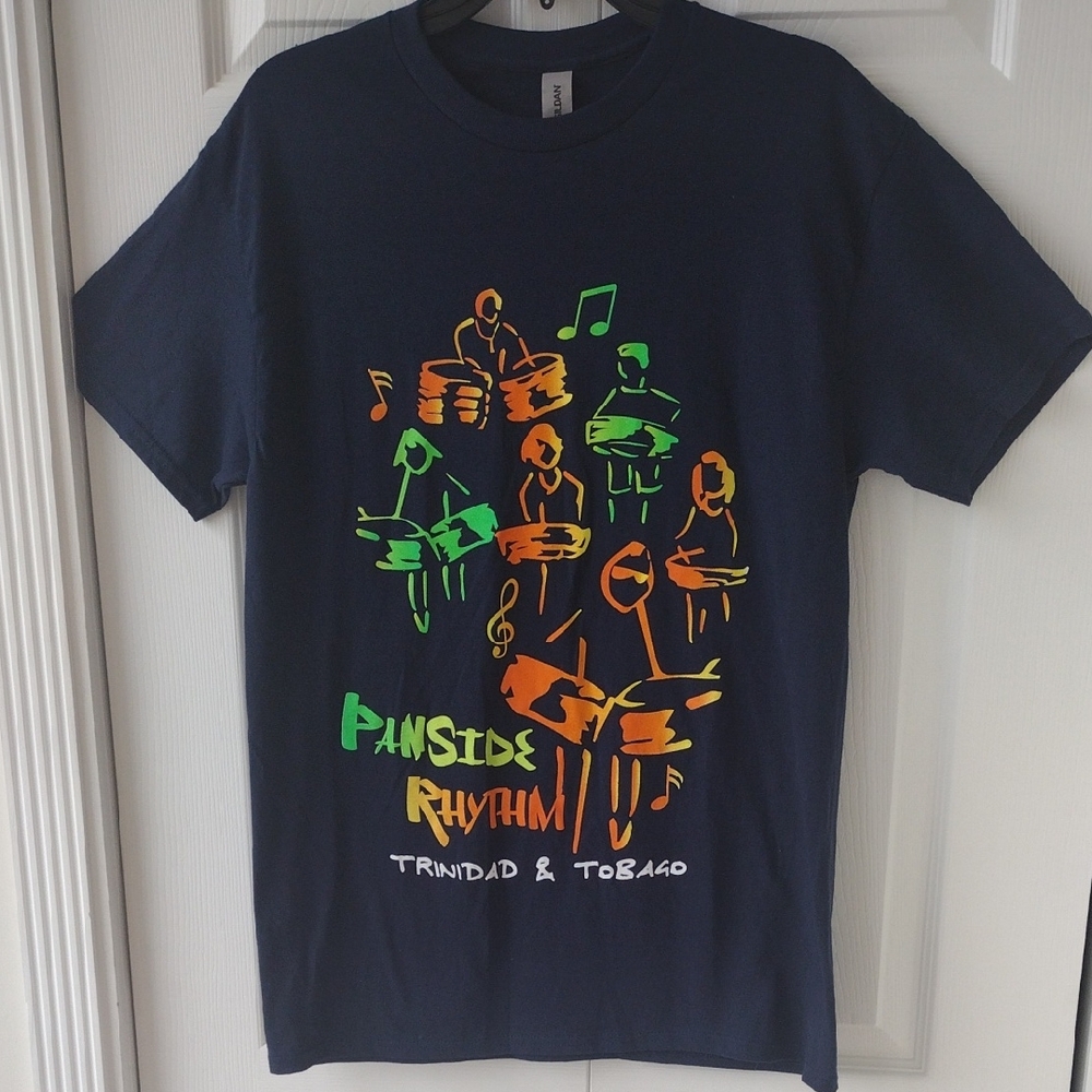 Trinidad And Tabago Navy Graphic T-Shirt - Picture 9 of 12